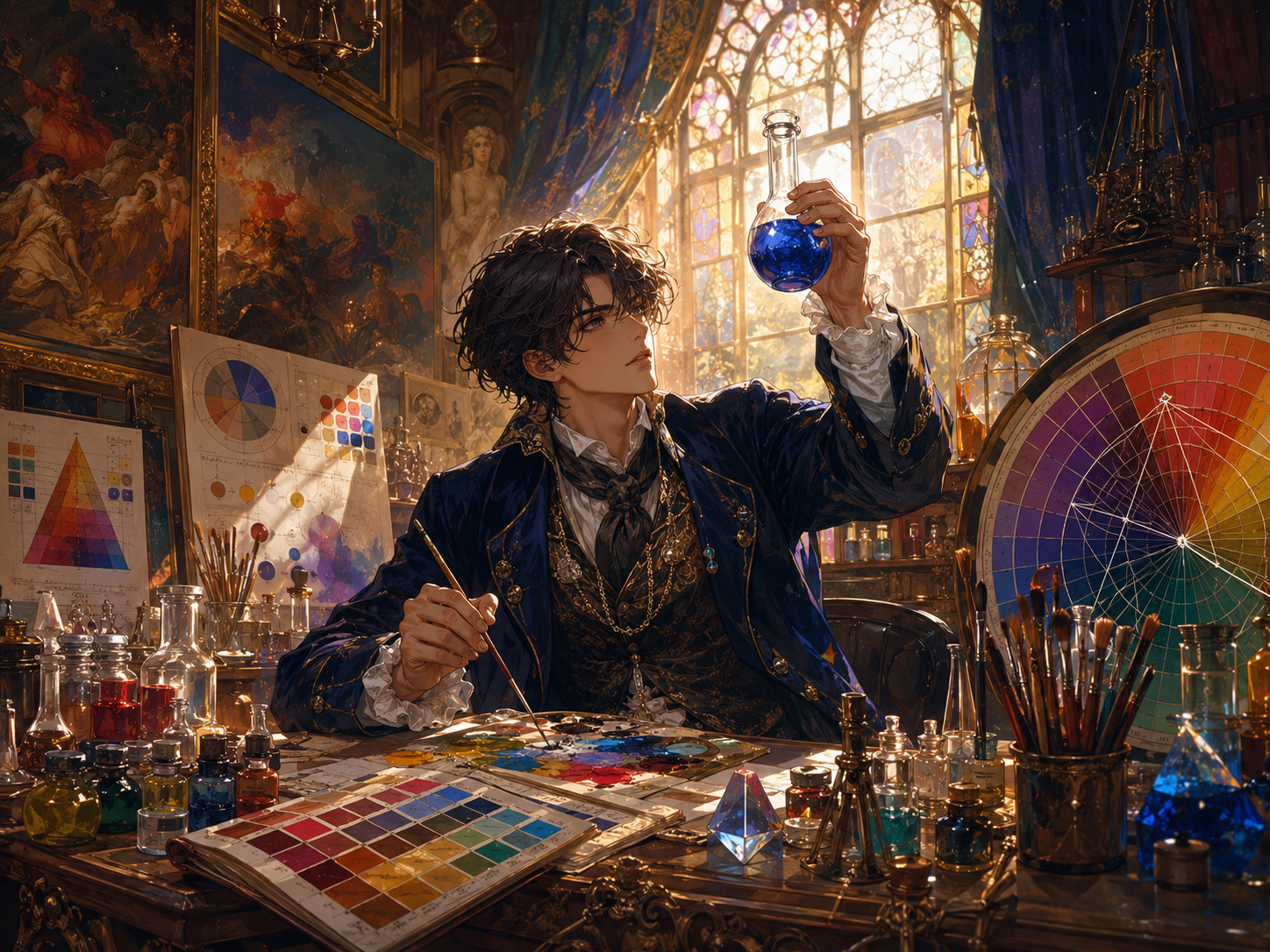 Color theory palette laboratory